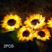 Picture of Solar Garden Lights Outdoor SUN FLOWER GARDEN LIGHT SUNFLOWER GARDEN LIGHT Solar Powered Realistic Sunflower Lights Waterproof Decorative Landscape Lights