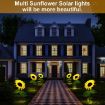 Picture of Solar Garden Lights Outdoor SUN FLOWER GARDEN LIGHT SUNFLOWER GARDEN LIGHT Solar Powered Realistic Sunflower Lights Waterproof Decorative Landscape Lights