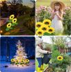Picture of Solar Garden Lights Outdoor SUN FLOWER GARDEN LIGHT SUNFLOWER GARDEN LIGHT Solar Powered Realistic Sunflower Lights Waterproof Decorative Landscape Lights