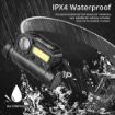 Picture of Side Magnet Headlight USB Rechargeable Head Flashlight Waterproof Mini Fishing Lantern