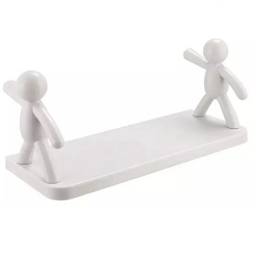 Picture of Bathroom Hardware & Accessories Adhesive Sticker Multipurpose Plastic Bathroom Rack Kitchen Bathroom Shelf Wall Holder Storage Rack Organizer