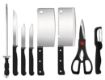 Picture of 8 IN 1 KNIFE SET  Stainless Steel Kitchen Knife Sets 8-Pcs Knife Set for & Scissor Vegetable & Meat Cutting 8 in 1 Piece Knife Set
