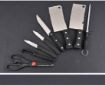 Picture of 8 IN 1 KNIFE SET  Stainless Steel Kitchen Knife Sets 8-Pcs Knife Set for & Scissor Vegetable & Meat Cutting 8 in 1 Piece Knife Set
