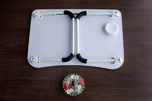 Picture of Mickey Mouse Red  Pink Barbie Wooden Laptop Table  Foldable and Portable Laptop Table With Non-Slip Legs