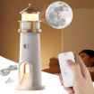 Picture of LED Moonlight Projector Lamp   Lighthouse   Night Light LED Lighthouse Lighthouse Lamp Moon Projection  MOON LIGHTHOUSE