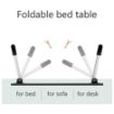 Picture of Multi-Purpose Laptop Table with Drawer Wooden Foldable Bed Table  Foldable and Portable Laptop Table