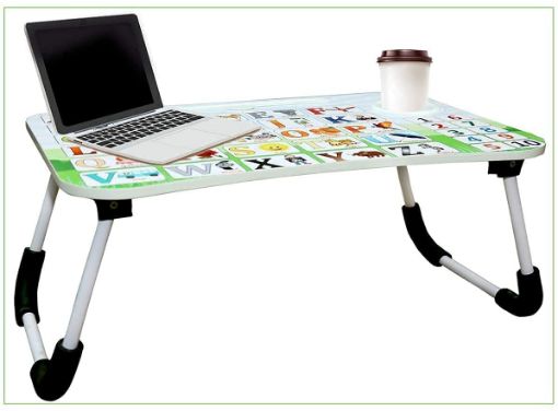 Picture of Alphabet Laptop Table  Laptop Table Study Table Multipurpose Foldable Study Table  Study Table Gifts for Kids ABCD Alphabet