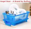 Picture of Plastic Popular Combo Kitchen Sink Organiser  3 in 1 Kitchen Sink Dish Drainer Drying Rack Washing Basket with Tray  Large Sink Set Dish Rack Drainer