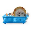 Picture of Plastic Popular Combo Kitchen Sink Organiser  3 in 1 Kitchen Sink Dish Drainer Drying Rack Washing Basket with Tray  Large Sink Set Dish Rack Drainer