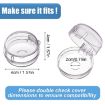 Picture of Gas Stove Knob Covers for Child Safety, Baby Proof Stove Oven Locks, Universal Child Proof Lock for Oven, Child Safety Oven Knob Covers for Home Kitchen Resistant( Transparent- Pack of 2 )