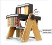 Picture of Multipurpose Revolving Rotating Wooden Wheel Spice Rack  kitchen set of 12 for spice container Rack
