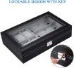 Picture of 6 SLOT WATCH BOX AND 3 SLOT GOGGLES  Watch and Sunglasses Jewelry box 6 Watch Box Jewelry Case and 3 Slots Sunglasses Organizer