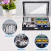 Picture of 6 SLOT WATCH BOX AND 3 SLOT GOGGLES  Watch and Sunglasses Jewelry box 6 Watch Box Jewelry Case and 3 Slots Sunglasses Organizer