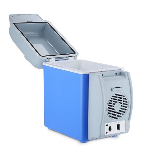 Picture of Mini Refrigerator Portable Fridge ABS Multi-Function Auto Car Mini Fridge Travel Refrigerator Home Cooler Freezer