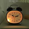 Picture of Rectangle Twin Bell Clock  Table Clocks Alarm Clock Desk Clock Twin Bell Alarm Clock with Night Led Light