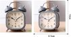 Picture of Square Twin Bell Clock  Table Clocks Alarm Clock Desk Clock Twin Bell Alarm Clock with Night Led Light