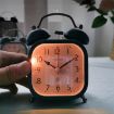 Picture of Square Twin Bell Clock  Table Clocks Alarm Clock Desk Clock Twin Bell Alarm Clock with Night Led Light