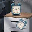 Picture of Square Twin Bell Clock  Table Clocks Alarm Clock Desk Clock Twin Bell Alarm Clock with Night Led Light