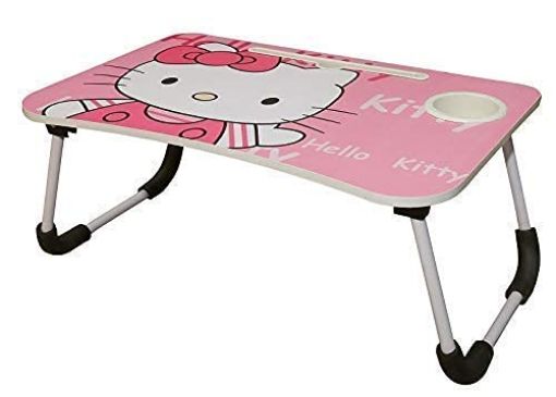 Picture of Multi Purpose Foldable Laptop Kitty Cartoon Printed Kids Study Table