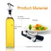 Picture of Glass Oil Dispenser  Glass Oil and Vinegar Storage Bottle Dispenser  Glass Stainless Steel Transparent Leak-Proof Oil Dispenser for Kitchen 500 Ml