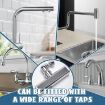 Picture of Waterfall Kitchen Faucet Universal Swivel Faucet Sink Faucet Shower Multi Function Faucet 4 Modes Splash-Proof Kitchen Faucet 360° Swivel