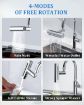 Picture of Waterfall Kitchen Faucet Universal Swivel Faucet Sink Faucet Shower Multi Function Faucet 4 Modes Splash-Proof Kitchen Faucet 360° Swivel