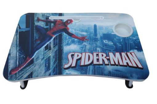 Picture of Spider Man Foldable Laptop Table Cartoon Printed Kids Study Table  laptop table printed cartoon spiderman
