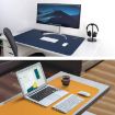 Picture of Desk Pad Desk Protector Mat Dual Side PU Leather Desk Mat Large Mouse Pad Writing Mat Waterproof Desk Cover Organizers Office Home Table Gaming Decor