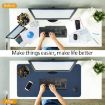 Picture of Desk Pad Desk Protector Mat Dual Side PU Leather Desk Mat Large Mouse Pad Writing Mat Waterproof Desk Cover Organizers Office Home Table Gaming Decor
