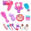 Picture of 15pcs Beauty Play Set Suitcase Pretend Play Toy Set Makeup Accessories Girl's Beauty Make Up Kit Toy Make-up Beauty Set with Hair Dresser & Accessories Toy for Girls