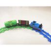 Picture of Tomas Toy Train Track Set with Sound and Flashing Lights Train with Coal Wagon and Tanker Plastic Adventures Small Push Along Thomas Train Engine Multicolor Bullet Cartoon Train