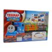 Picture of Tomas Toy Train Track Set with Sound and Flashing Lights Train with Coal Wagon and Tanker Plastic Adventures Small Push Along Thomas Train Engine Multicolor Bullet Cartoon Train