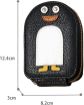 Picture of Leather Credit Card Holder Cute Penguins Wallet  Mini Thin Wallet  Leather Cute Card Bag