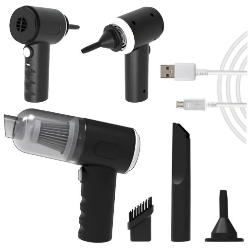 Picture of 3 in 1 Vacuum Cleaner Car Vacuum Mini Handheld Vacuum Cordless Keyboard Vacuum Cleaner
