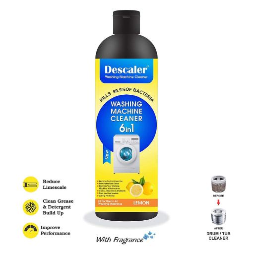Picture of Descaler liquid for All Washing Machine Deep Cleaner Scale Remover liquid With Fragranc lemon