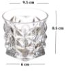 Picture of Diamond Glass 325 ml 6 pis set  wiskey glass  Crystal Cut Water Glasse Transparent Long Glass Highball Glasses Water and Juice Glass Transparent Long Glass Clear Heavy Base Drinking Glasses