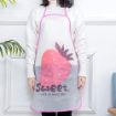 Picture of FRUIT PRINT WATER PROOF APRONCOOKING APRON  KITCHEN APRON COOKING APRON Lovely Cartoon Fruit Print Waterproof Apron  Sleeve Multifunction Half-Length Kitchen Cooking Baking Oilproof