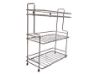 Picture of Stainless Steel Multipurpose Kitchen Rack/Storage Shelf Cutlery Storage Rack/Dish Rack for Layer Wall Mount Modular Silver Color