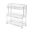 Picture of Stainless Steel Multipurpose Kitchen Rack/Storage Shelf Cutlery Storage Rack/Dish Rack for Layer Wall Mount Modular Silver Color