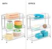 Picture of Stainless Steel Multipurpose Kitchen Rack/Storage Shelf Cutlery Storage Rack/Dish Rack for Layer Wall Mount Modular Silver Color