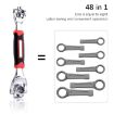 Picture of Tiger Wrinch 48 in 1 Swivel Head Multi Tool Spanne Tools Socket Works with Spline Bolts Multifunction PassTorx 360 Degree 6-Point Universal Furniture Car Repair