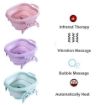 Picture of Foldable Foot Tub Massage Bucket With Massage Roller  Foldable Foot Spa Pedicure Buckets Hot Water Tub Massage Soak Relaxing Bath
