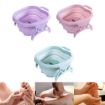 Picture of Foldable Foot Tub Massage Bucket With Massage Roller  Foldable Foot Spa Pedicure Buckets Hot Water Tub Massage Soak Relaxing Bath