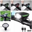 Picture of 2-in-1 Rechargeable Cycle Lights 3 Modes Cycle Light and Horn Cycle Lights Rechargeable Waterproof Cycle Light with Horn LED Front Light
