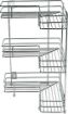 Picture of 3 Layer L Corner Shape Stand 3 Layer Stainless Steel Multipurpose Storage Rack Shelf for Kitchen  Bathroom  Steel 3-Layer-L-Shape Layer Corner Stand L Shape Kitchen Bathroom Multipurpose Storage RackShelf