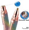 Picture of 2 IN 1  Bettry Flawless Trimmer Rainbow   Portable eyebrow trimmer facial hair remover Electric Trimmer with Light Eyebrow Lips Nose Body Hair Removal uperlips hair remove shaver for ladies