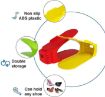 Picture of Shoe Slotz (1 pis) Adjustable Shoe Slots Organizer Shoe Storage Rack Space Saver Rack Holder Home Improvement Household Utility Plastic