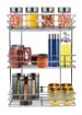 Picture of Stainless Steel Storage Rack 3 Layer Wall Mount Hanging Stand Bedroom Kitchen Bathroom Shelf  Stainless Steel Multipurpose 3 Tier Kitchen Rack Storage Shelf Cutlery Storage Rack