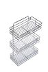 Picture of Stainless Steel Storage Rack 3 Layer Wall Mount Hanging Stand Bedroom Kitchen Bathroom Shelf  Stainless Steel Multipurpose 3 Tier Kitchen Rack Storage Shelf Cutlery Storage Rack