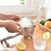Picture of Metal Lemon-Lime Squeezer-Manual Hand Press Juicer Aluminium Manual Juicer for Fruits with Lemon Squeezer & Cutter